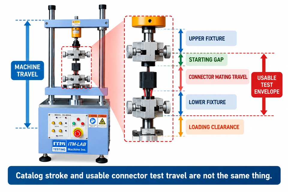 connector insertable force test travelling test envolve
